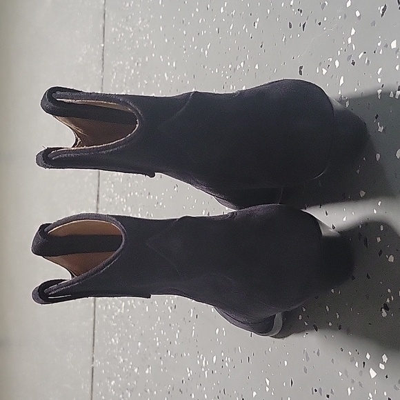 Isabel Marant Dewina Black Distressed Suede Boots 36 - Picture 4 of 7